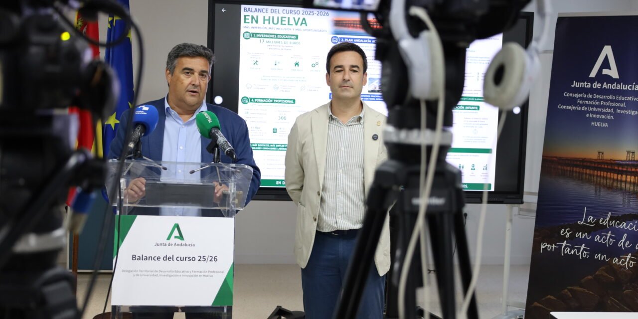 La Junta moviliza más de 17 millones de euros en Huelva para el curso escolar