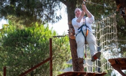 La Diputación inaugura el nuevo parque de aventura y tirolinas de La Rábida
