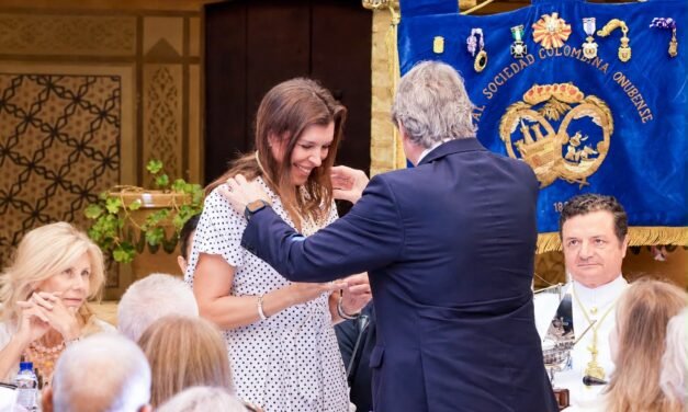 La Fundación Atlantic Copper, reconocida como socia de honor de la Real Sociedad Colombina Onubense