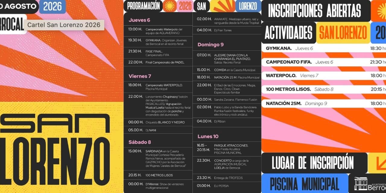 Berrocal da el pistoletazo de salida a sus Fiestas de San Lorenzo