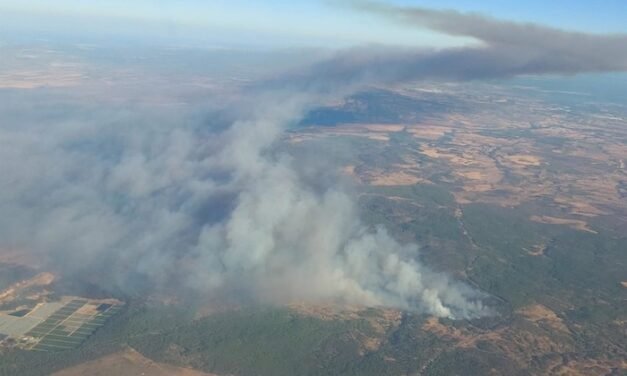 Un incendio en Niebla obliga al desalojo de dos aldeas