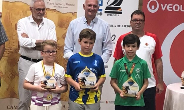 El onubense Álvaro Santos se proclama subcampeón de España de Ajedrez Sub 10