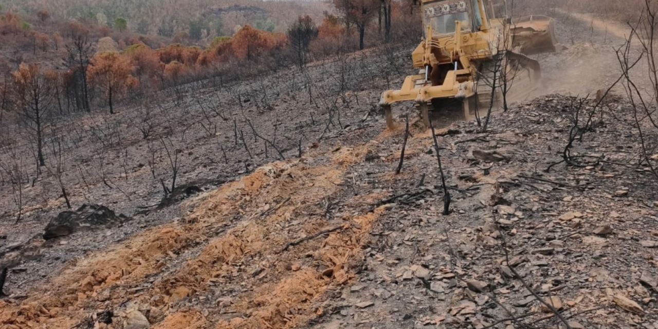Comienzan las obras de emergencia por el incendio de Niebla