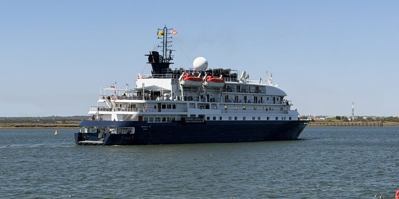 El Puerto de Huelva recibe por primera vez al Hebridean Sky