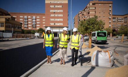 Las obras de la calle de Los Mozárabes alcanzan el 80% de ejecución