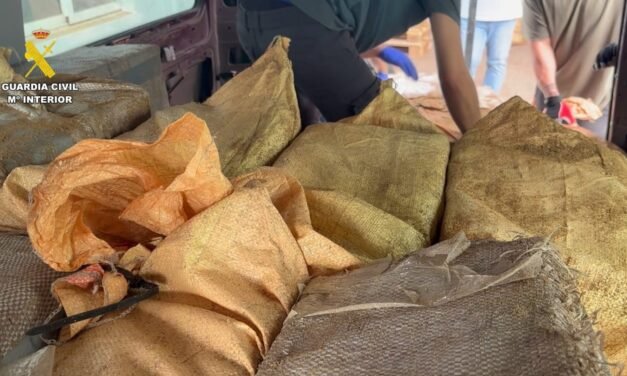 Interceptada una furgoneta con más de 1.200 kilos de cocaína junto a la ría de Huelva