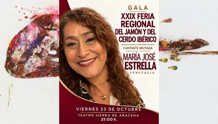 María José Estrella pondrá el cierre musical a la Gala del Jamón de Aracena