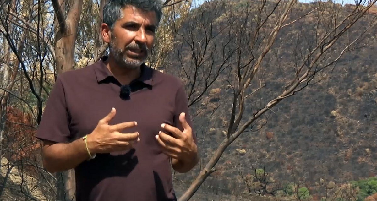 Berrocal protagoniza el reportaje de ‘Espacio Protegido’ sobre el devastador incendio de Niebla