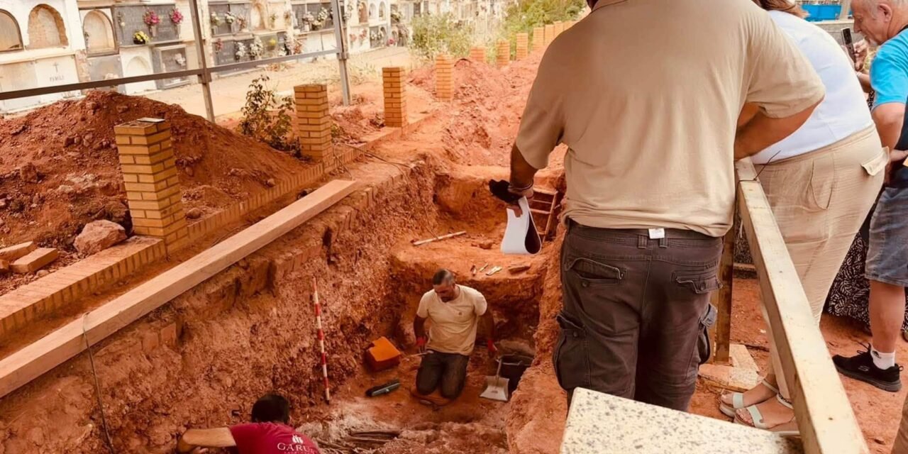 Recuperados los restos de 157 víctimas del franquismo en Riotinto