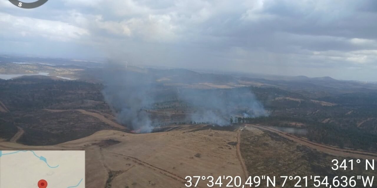 El Infoca lucha contra dos incendios en El Almendro y Calañas